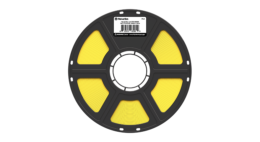 MakerBot Sketch PLA Filament Yellow (1kg, 2.2lbs)