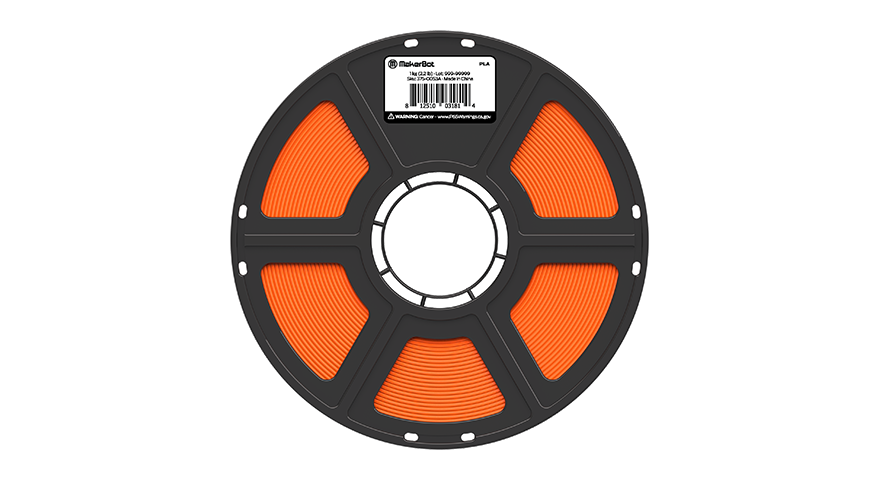 MakerBot Sketch PLA Filament Orange (1kg, 2.2lbs) 