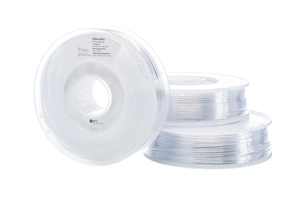 Ultimaker Material,  Transparent PCA Polycarbonate M3577