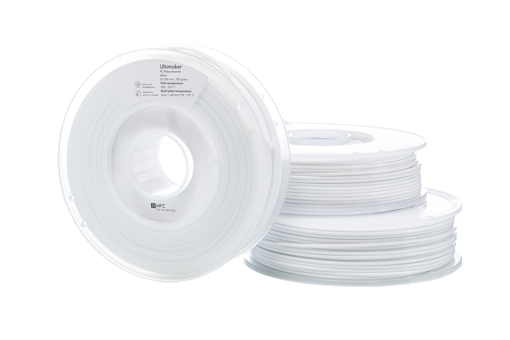 Ultimaker Material, White PCA Polycarbonate   M3577