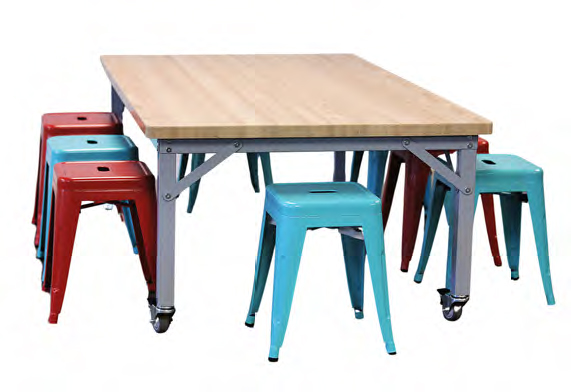 CEF Brainstorm Workbench Table 30" Butcher Block