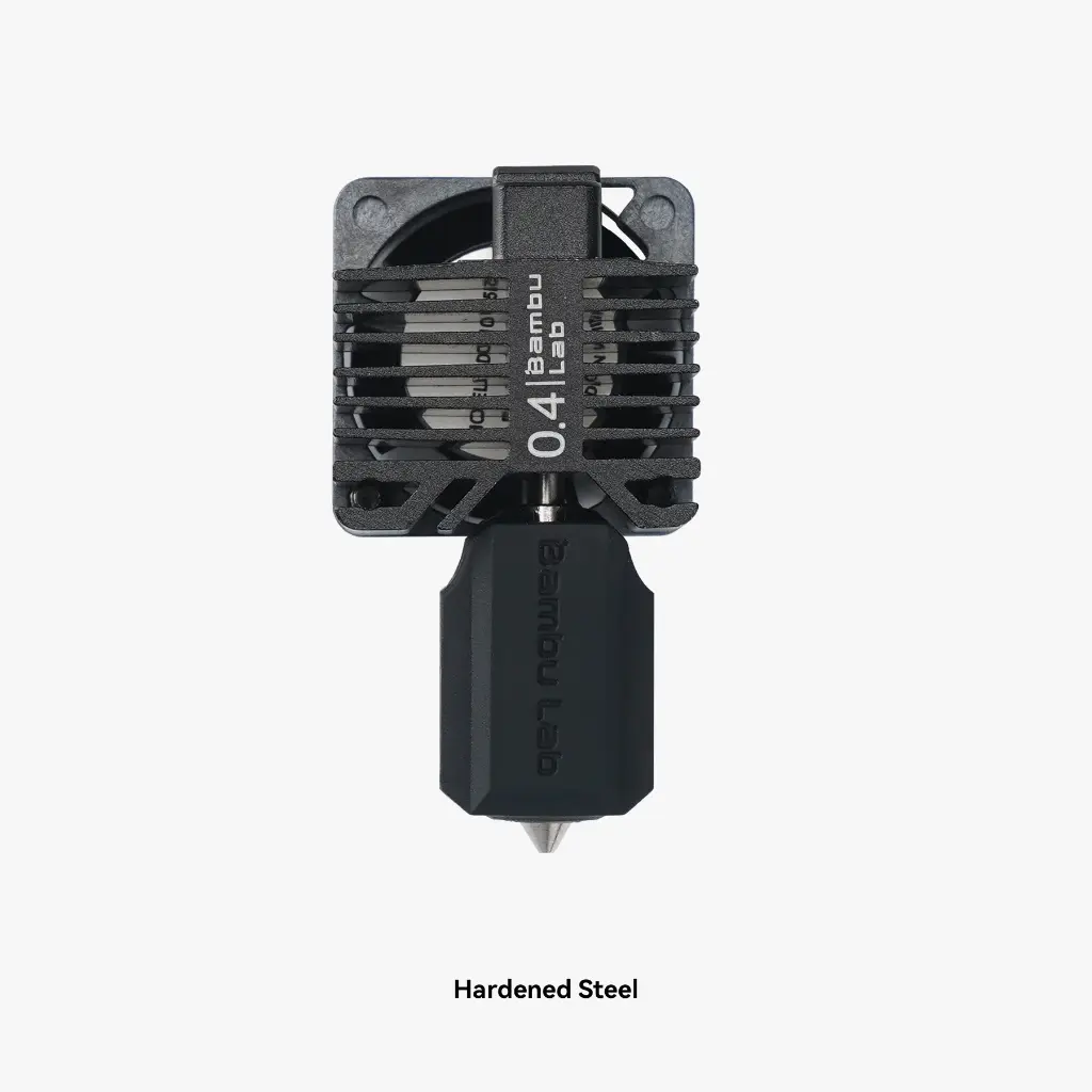 Bambu Complete hotend assembly with hardened steel nozzle -0.4mm X1E FAH013