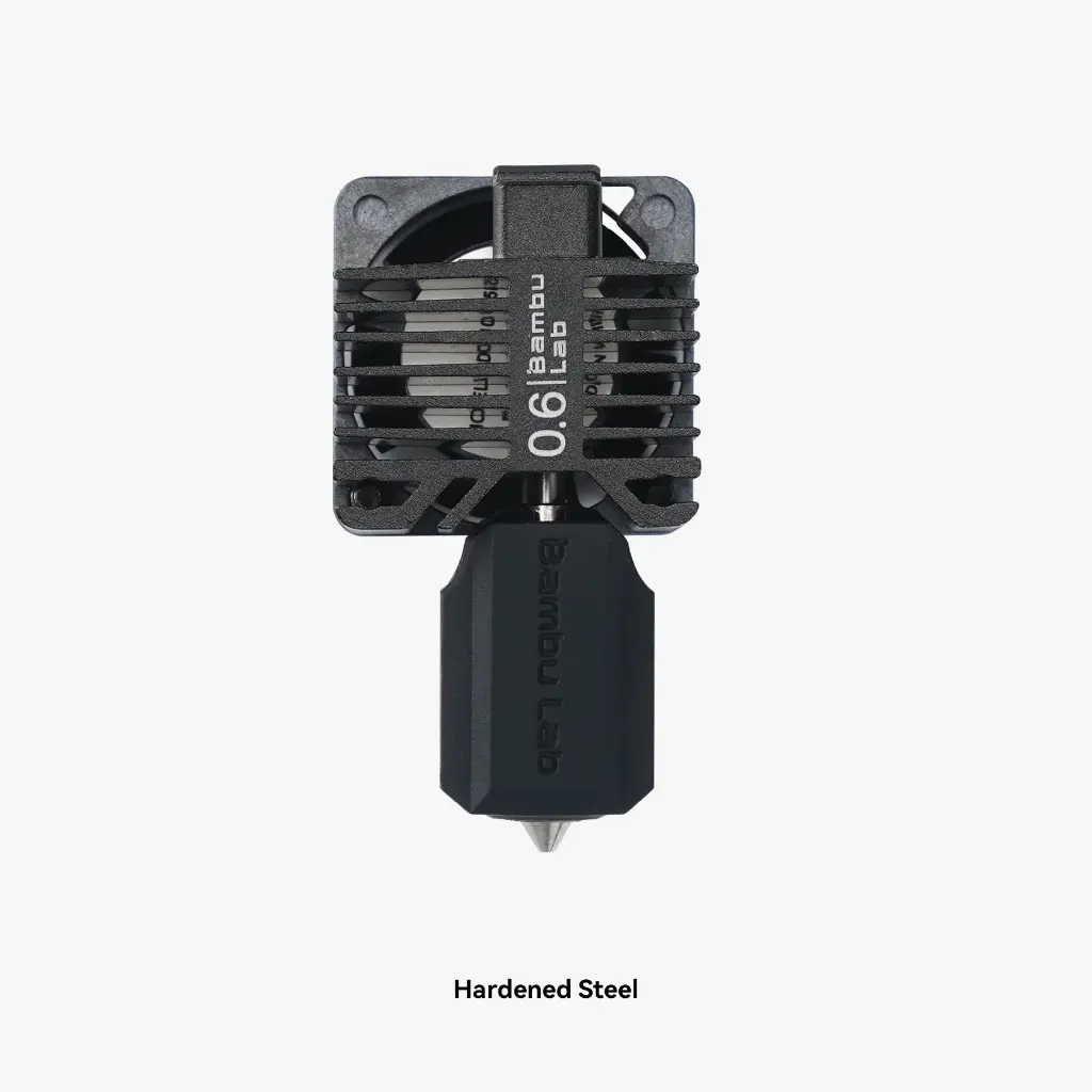 Bambu Complete hotend assembly with hardened steel nozzle -0.6mm X1E FAH015