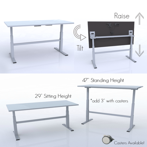 [750-0017] CEF TILT48-HP TiltTable, High Pressure Top  48" x 30" x 29"