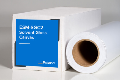 [510-0261GL] Roland Solvent Gloss Canvas 54" X25ft.